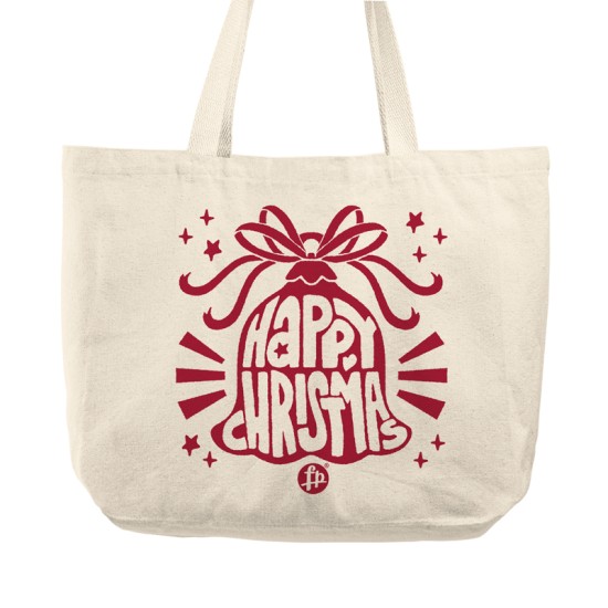 Happy Christmas Tote Bag (Υφασμάτινη Τσάντα Αγοράς)
